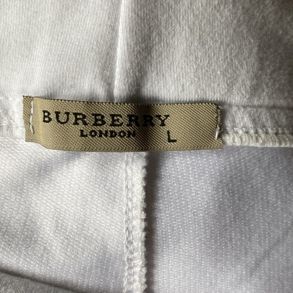 VINTAGE WOMEN’S AUTHENTIC BURBERRY WHITE TRACKSUIT PANTS SIZE L . - Picture 7 of 13